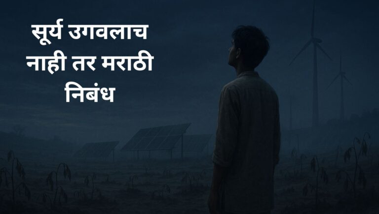 सूर्य उगवलाच नाही तर मराठी निबंध: Surya Ugavla Nahi tar Marathi Nibandh