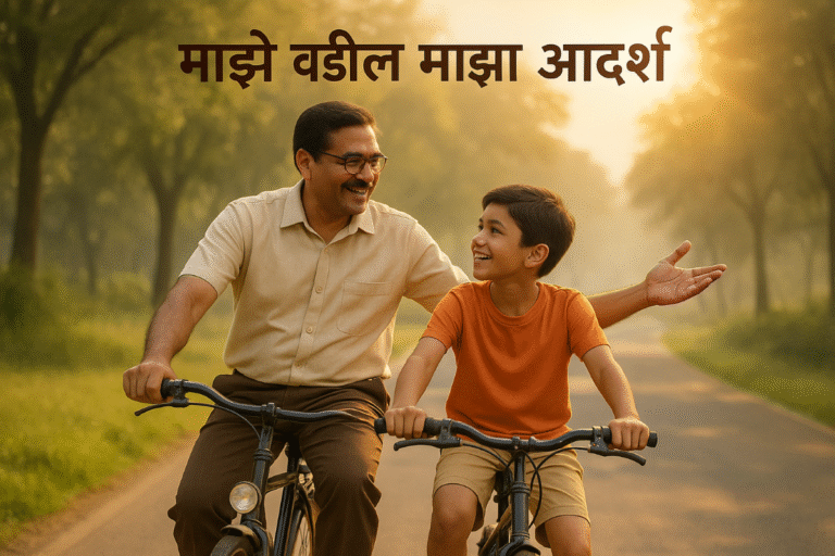 माझे वडील माझा आदर्श मराठी निबंध: Maze Vadil Maza Adarsh Marathi Nibandh