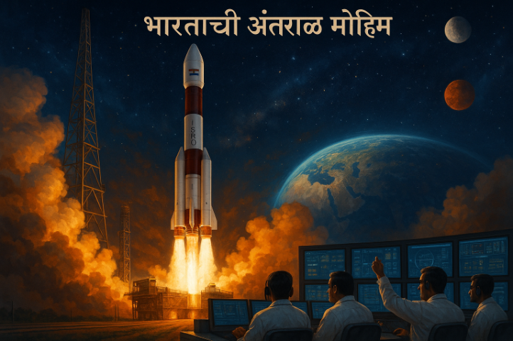 भारताची अंतराळ मोहीम मराठी निबंध: Bharatache Antral Mohim Marathi Nibandh