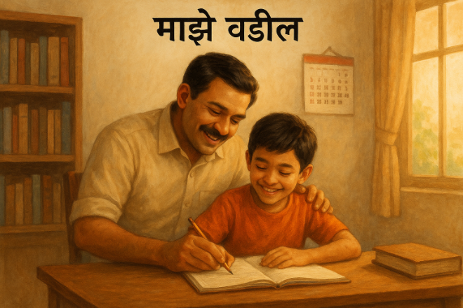 माझे वडील मराठी निबंध: Maze Vadil Marathi Nibandh