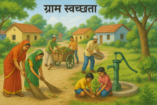 ग्राम स्वच्छता मराठी निबंध: Gram Swachata Marathi Nibandh