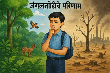 जंगलतोडीचे परिणाम मराठी निबंध: Jangal Todiche Parinam Marathi Nibandh
