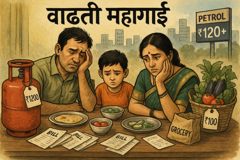 वाढती महागाई मराठी निबंध: Vadati Mahagai Marathi Nibandh