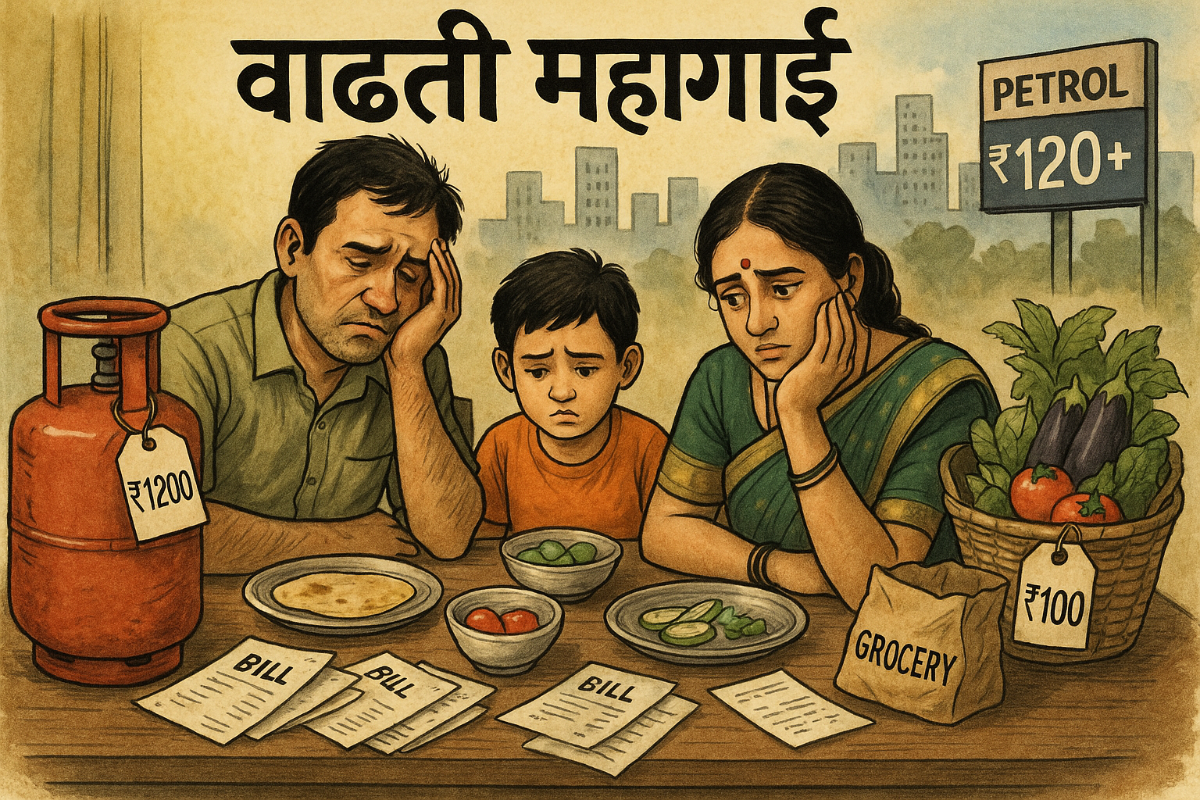 वाढती महागाई मराठी निबंध: Vadati Mahagai Marathi Nibandh