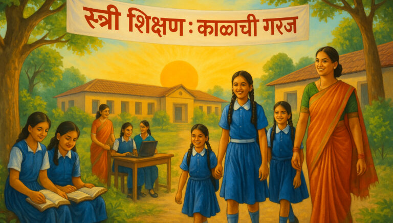 स्त्री शिक्षण काळाची गरज मराठी निबंध: Stri Shikshan Kalachi Garaj Marathi Nibandh