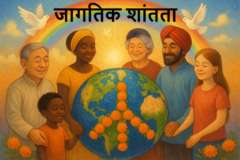 जागतिक शांतता मराठी निबंध: Jagtik Shantata Marathi Nibandh
