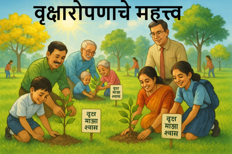 वृक्षारोपणाचे महत्त्व मराठी निबंध: Vriksharopan Che Mahatva Marathi Nibandh