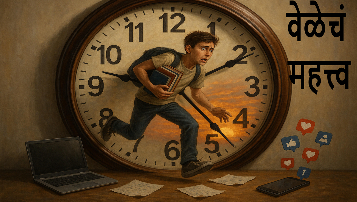 वेळेचं महत्त्व मराठी निबंध: Value Of Time Marathi Nibandh