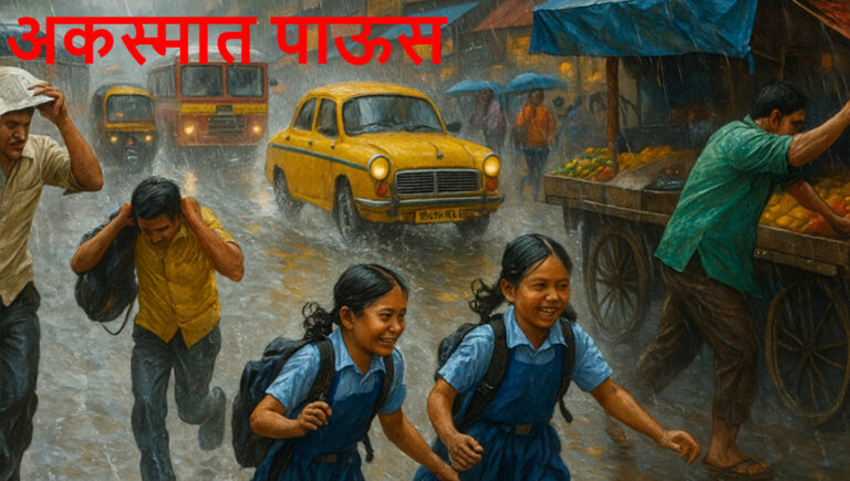 अकस्मात पाऊस मराठी निबंध: Akasmat Paus Marathi Nibandh