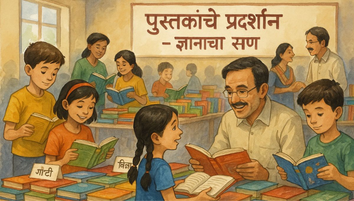 पुस्तकांचे प्रदर्शन मराठी निबंध: Pustakache Pradarshan Marathi Nibandh