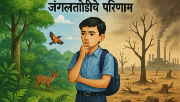जंगलतोडीचे परिणाम मराठी निबंध: Jangal Todiche Parinam Marathi Nibandh