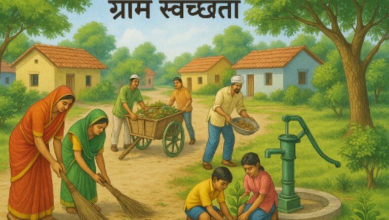 ग्राम स्वच्छता मराठी निबंध: Gram Swachata Marathi Nibandh