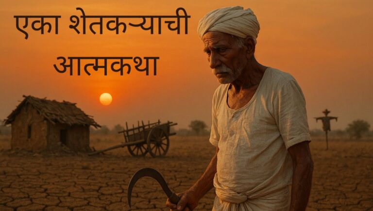 एका शेतकऱ्याची आत्मकथा मराठी निबंध: Eka Shetkaryachi Atmakatha Marathi Nibandh