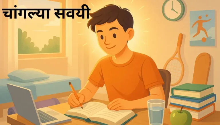 चांगल्या सवयी मराठी निबंध: Changlya Savai Marathi Nibandh