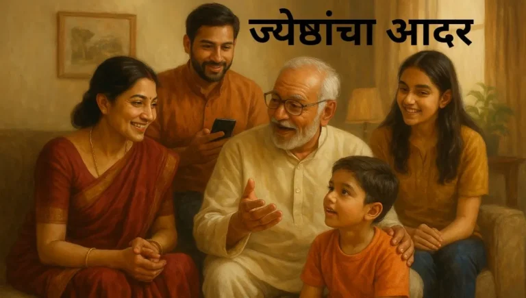 ज्येष्ठांचा आदर मराठी निबंध: Jesthanche Aadar Marathi Nibandh
