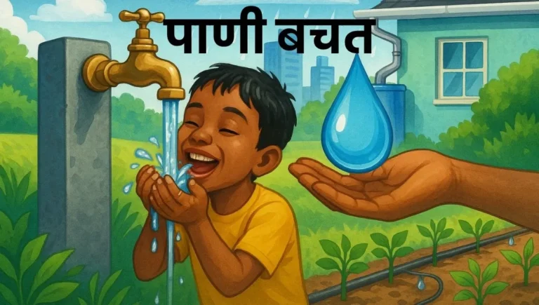 पाणी बचत मराठी निबंध: Pani Bachat Marathi Nibandh
