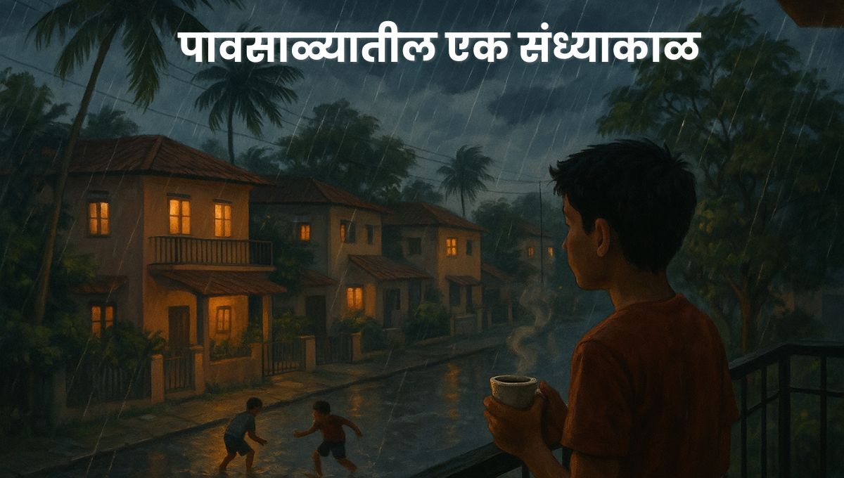 पावसाळ्यातील एक संध्याकाळ मराठी निबंध: Pavsalyatil Ek Sandhyakal Marathi Nibandh