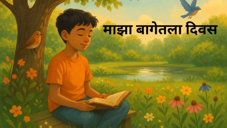 माझा बागेतला दिवस मराठी निबंध: Maza Bagetle Divas Marathi Nibandh