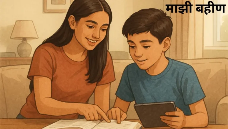 माझी बहीण मराठी निबंध: Mazi Bahin Marathi Nibandh