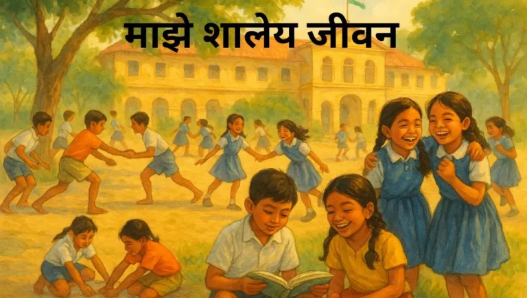 माझे शालेय जीवन मराठी निबंध: Maze Shaley Jivan Marathi Nibandh