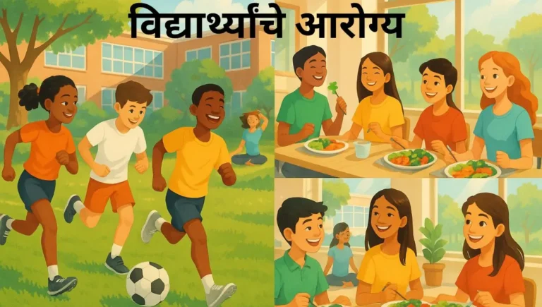 विद्यार्थ्यांचे आरोग्य मराठी निबंध: Vidyarthi Arogya Marathi Nibandh